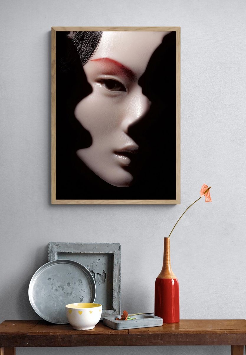 Geisha Face — Fine Art Print. — room view 3