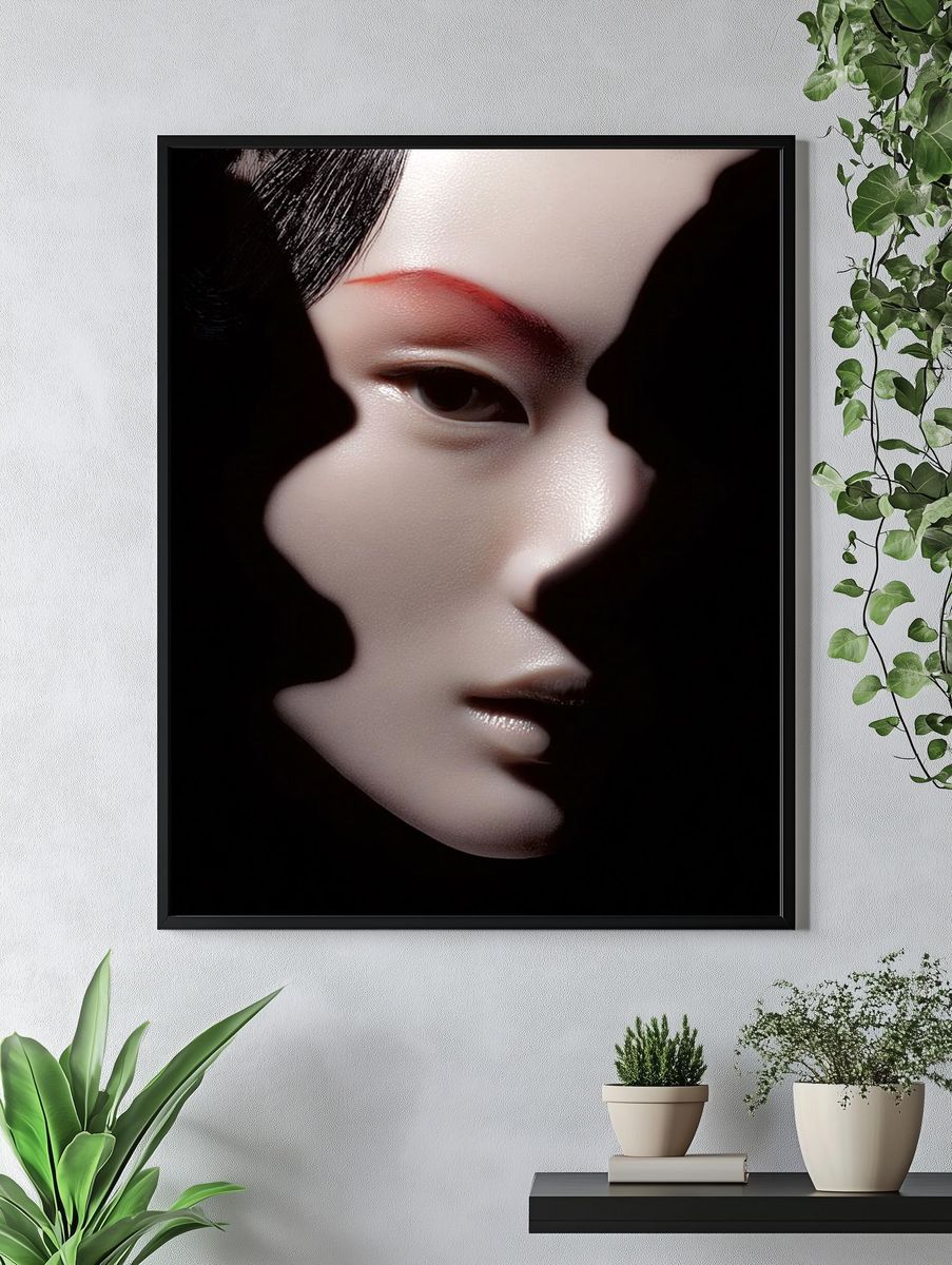 Geisha Face — Fine Art Print. — room view 4