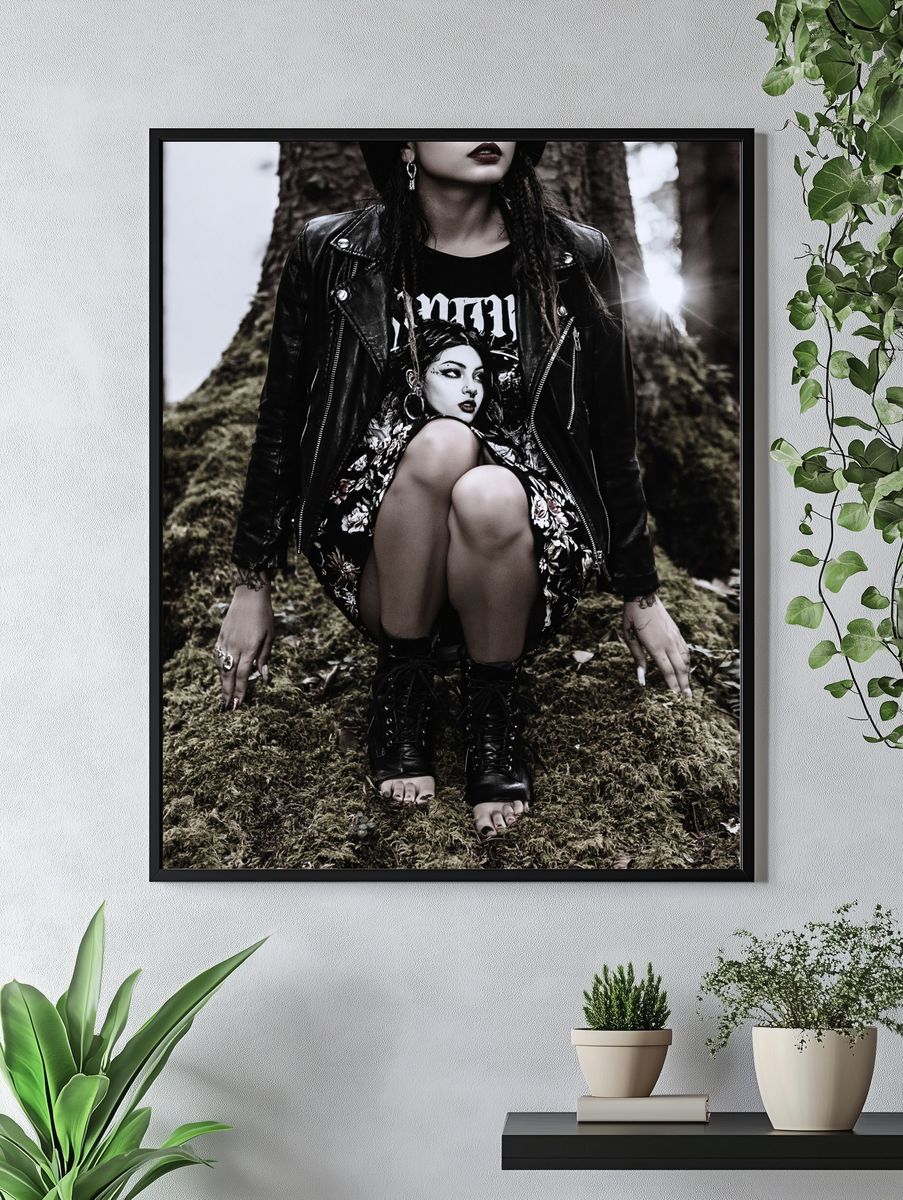 Gothic Forest Portrait Photography Poster. — room view 4