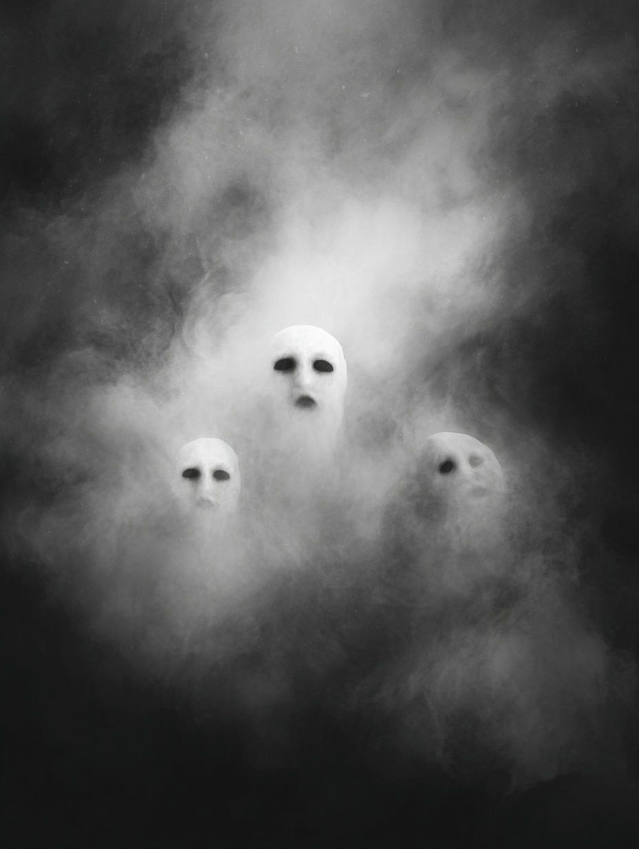 Ghostly Figures — Fine Art Print. poster detail