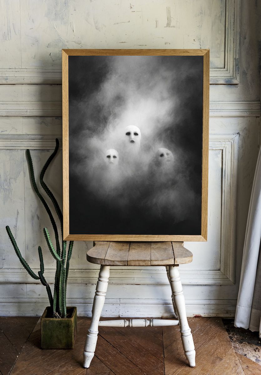 Ghostly Figures — Fine Art Print. — room view 1