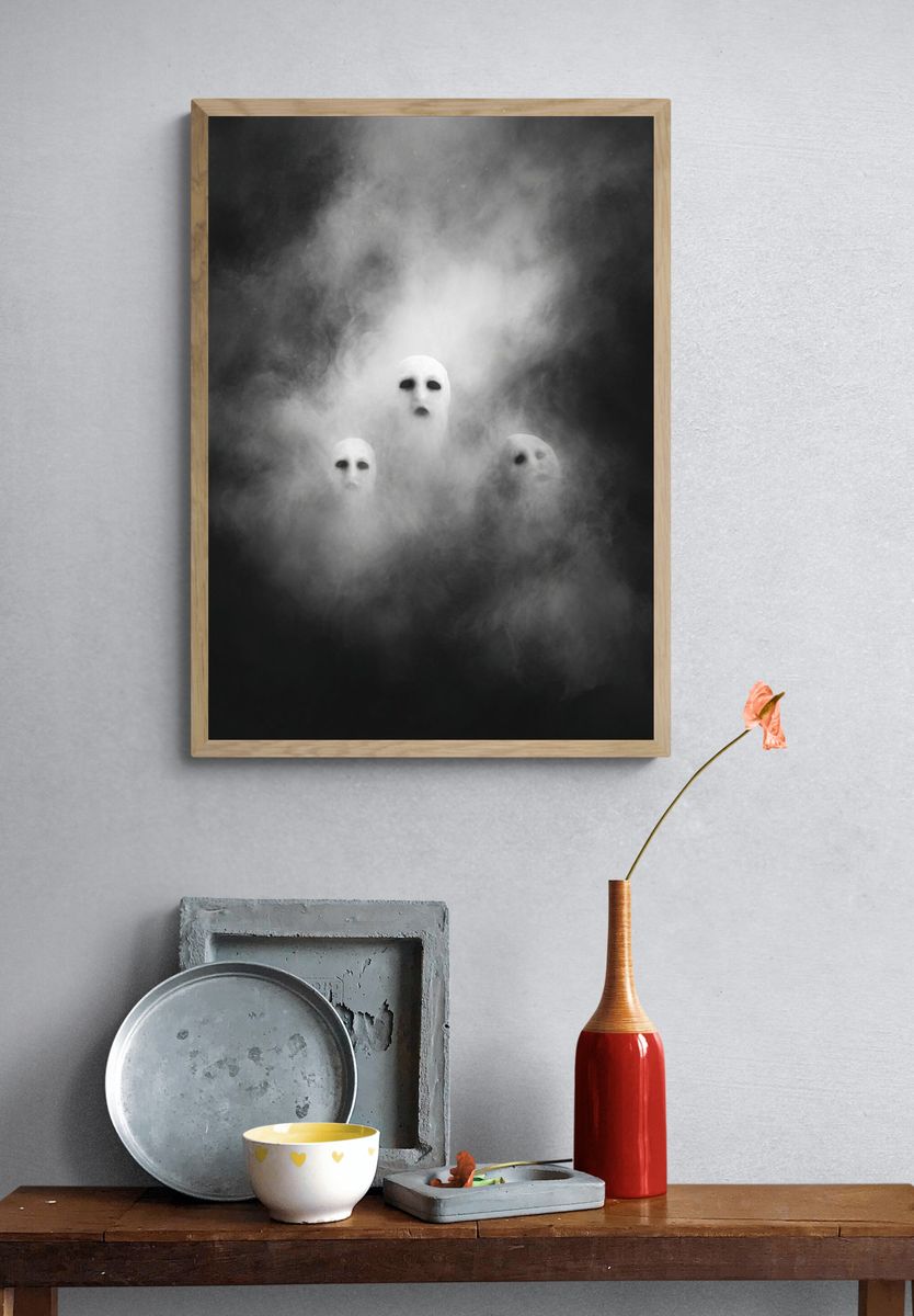 Ghostly Figures — Fine Art Print. — room view 3