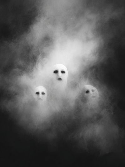 Ghostly Figures — Fine Art Print. poster