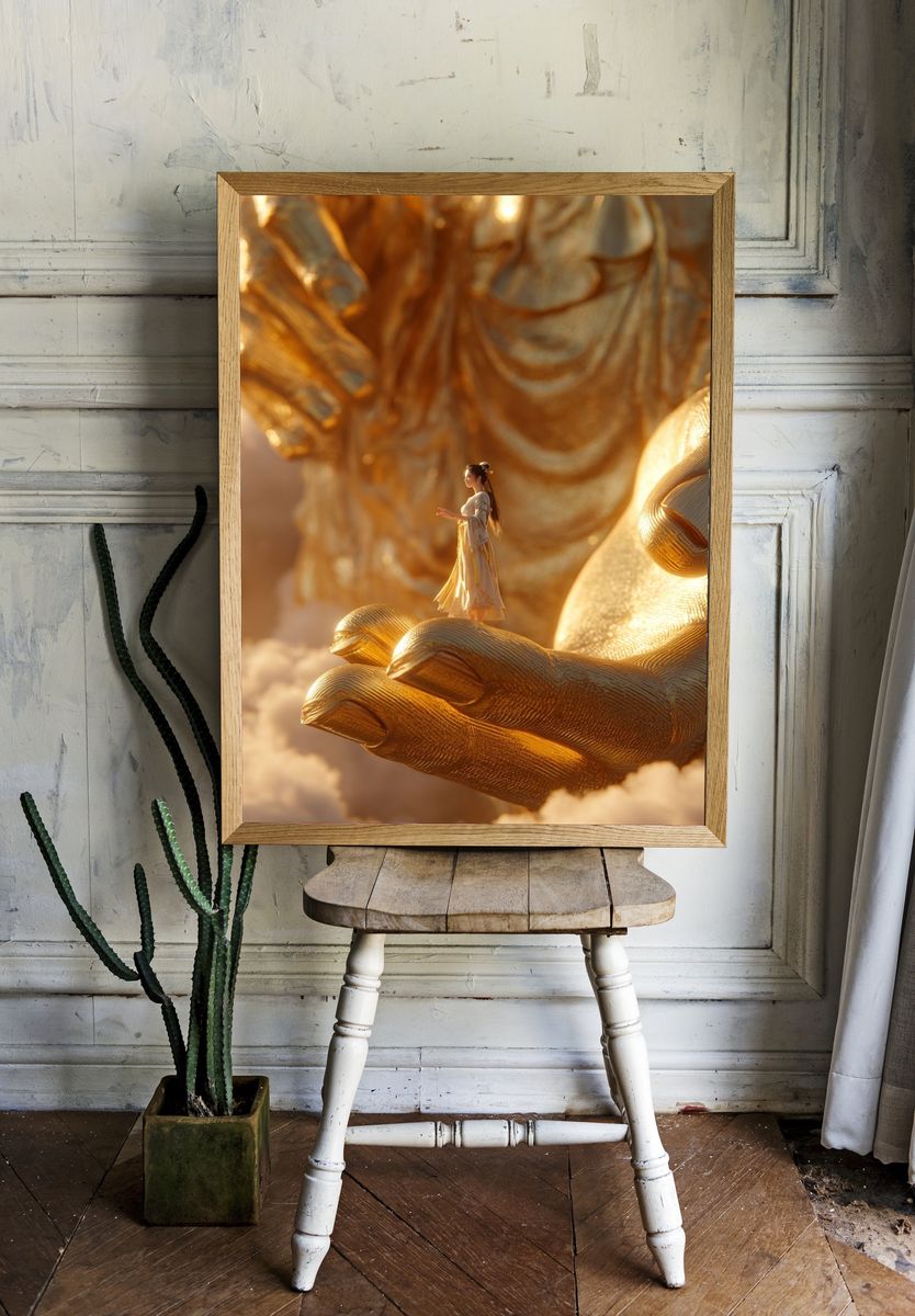 Golden Goddess — Fine Art Print. — room view 1