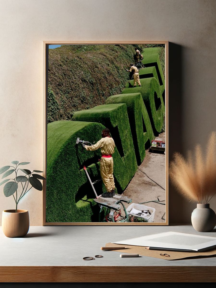 Green Grass Sculptures — Photography Print. — room view 2