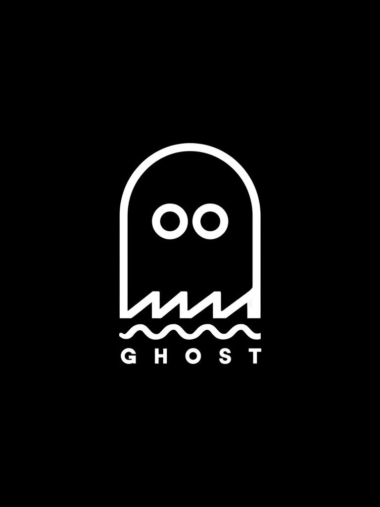 Ghost Minimalist Typography Poster. poster detail
