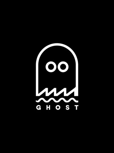 Ghost Minimalist Typography Poster.