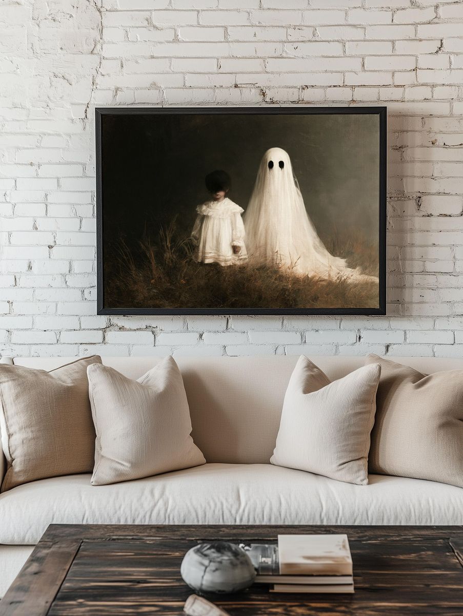 Ghostly Children Fine-Art Poster. — room view 1