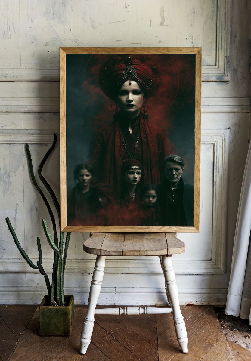 Gothic Matriarch Portrait Poster. room preview