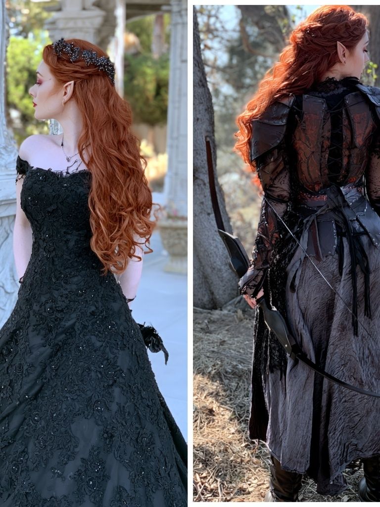 Gothic Red-Haired Portrait Poster. poster detail