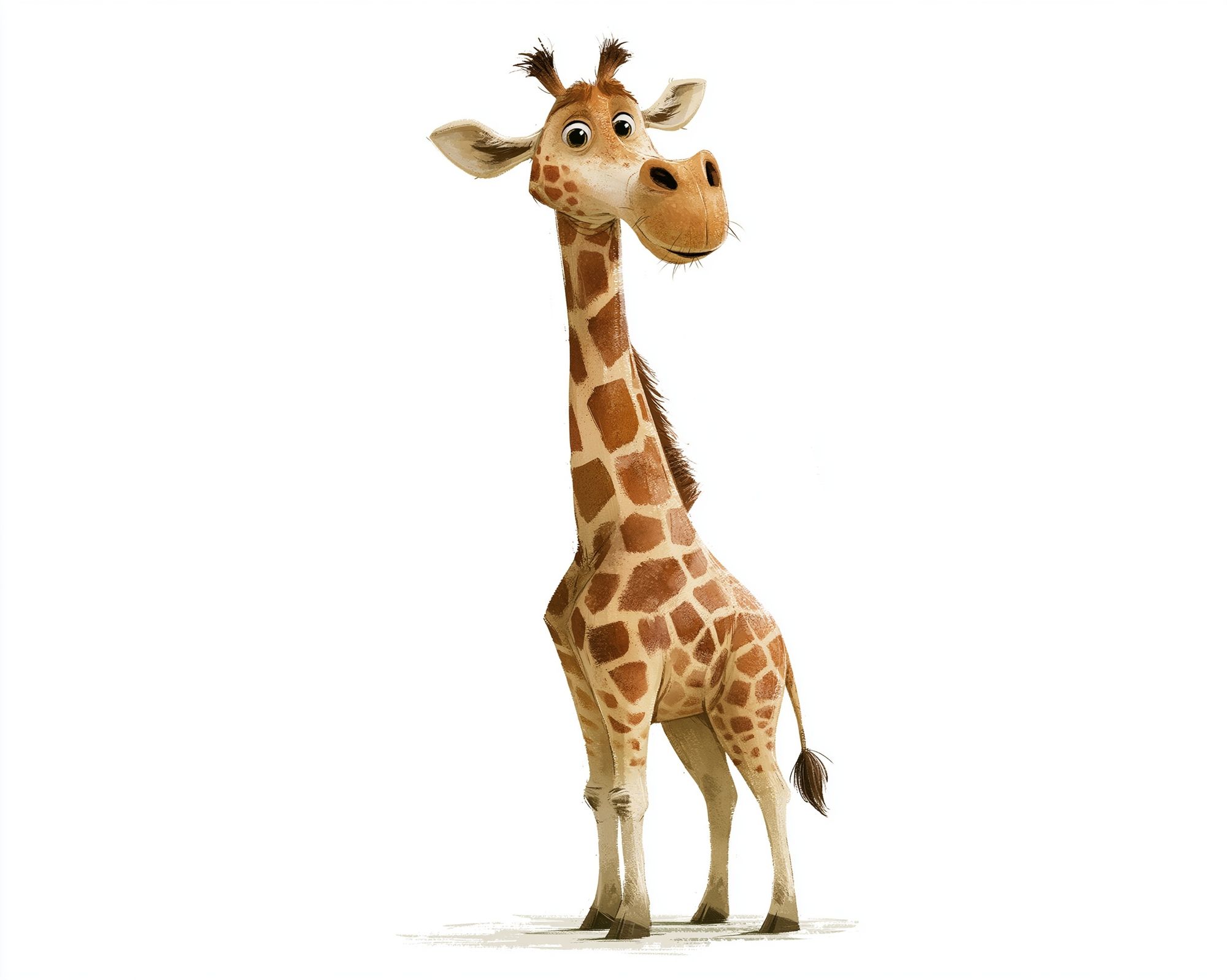 Cute Giraffe Illustration Poster. poster — illustration art