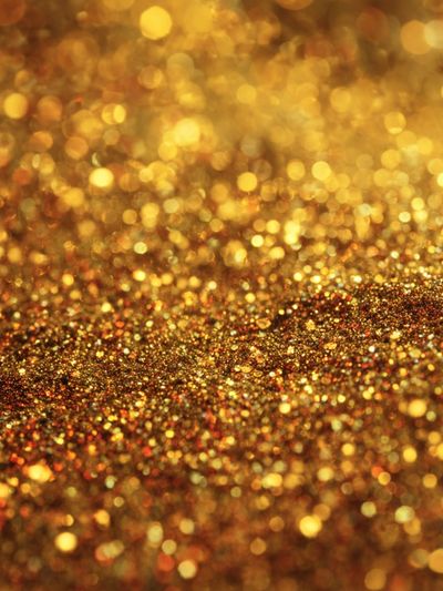 Golden Glitter Abstract Poster. poster