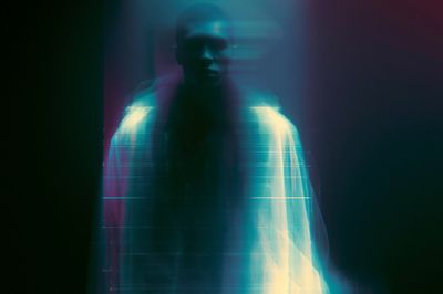 Glitch Portrait Photography Poster.