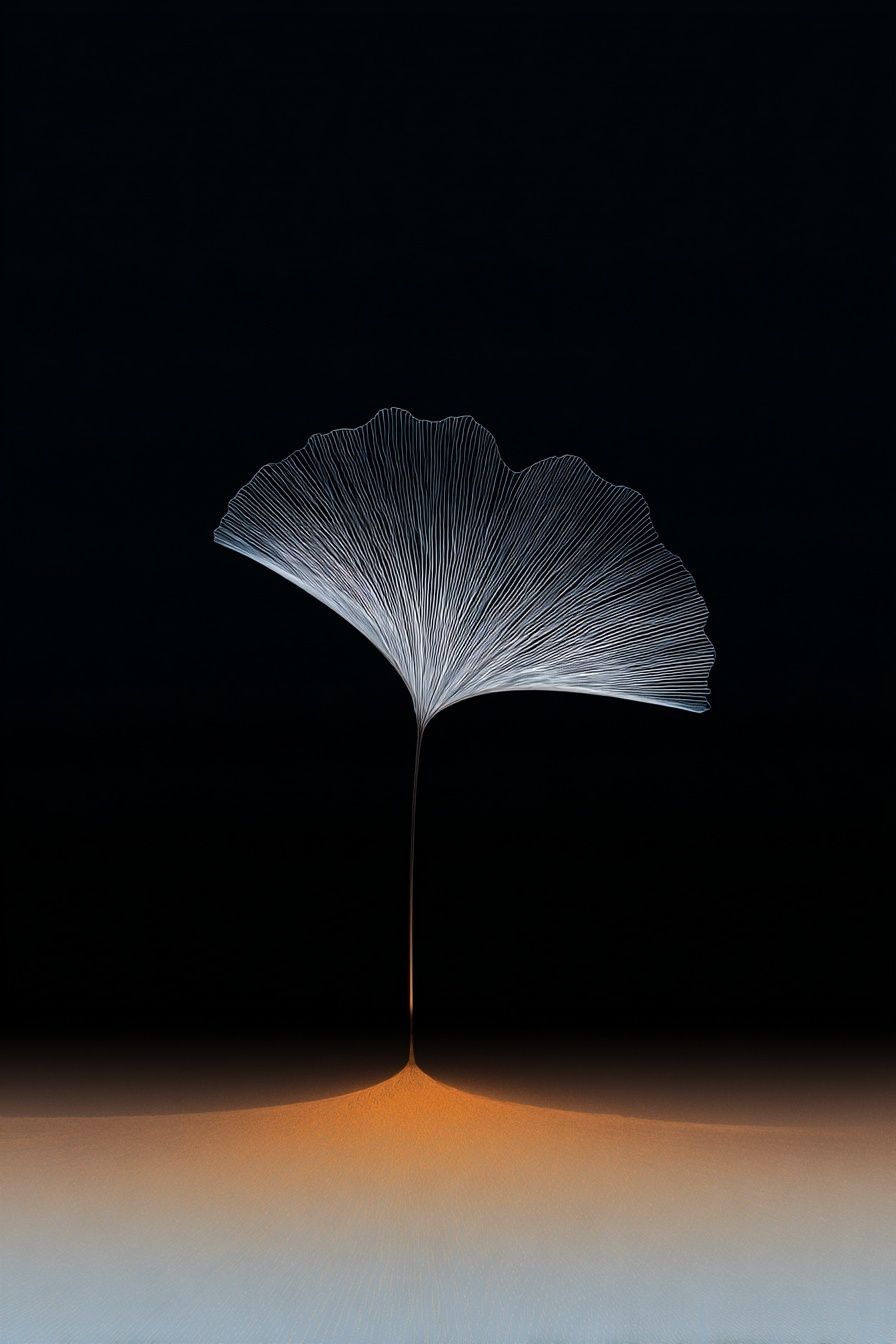 Ginkgo Leaf — Minimalist Print. poster detail