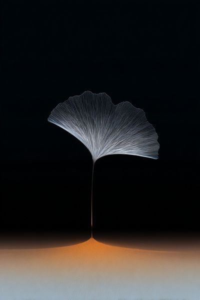 Ginkgo Leaf — Minimalist Print