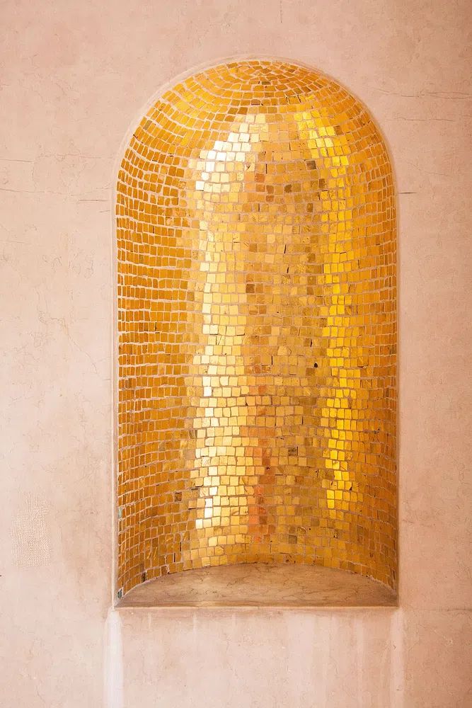 Golden Mosaic Arch — Fine Art Print. poster detail