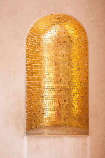Golden Mosaic Arch — Fine Art Print. poster print
