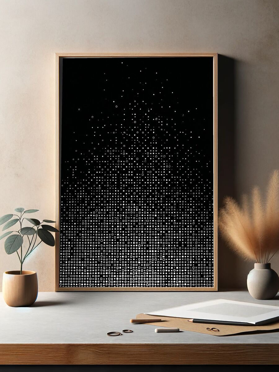Geometric Gradient — Minimalist Print. — room view 2