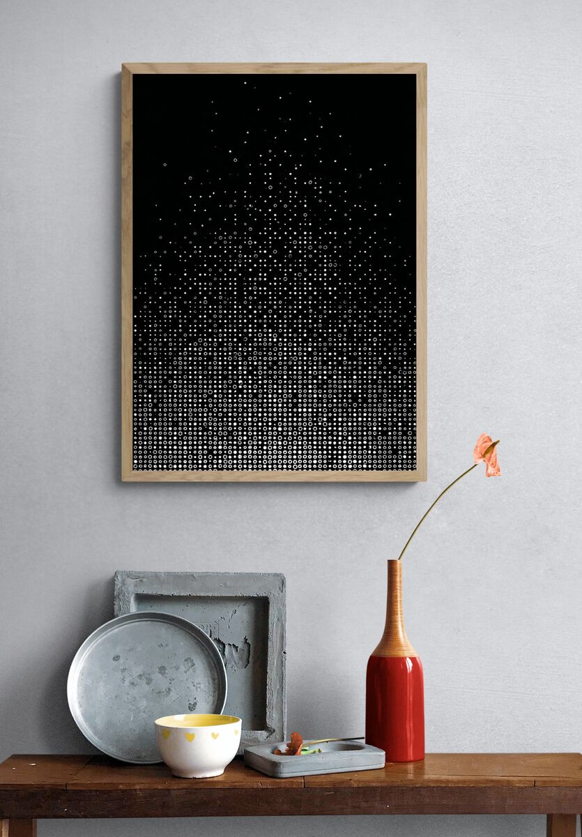 Geometric Gradient — Minimalist Print. — room view 3