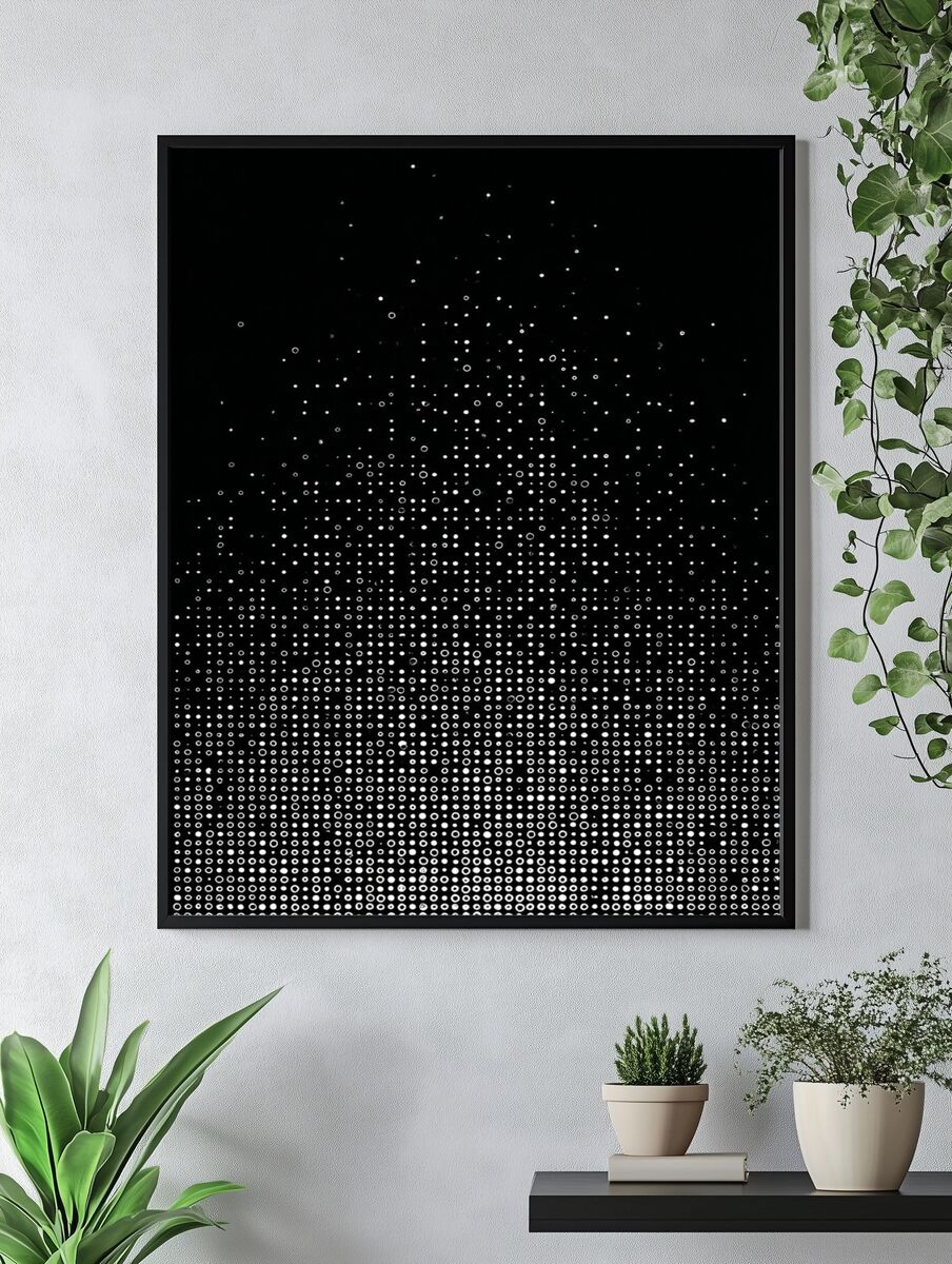 Geometric Gradient — Minimalist Print. — room view 4