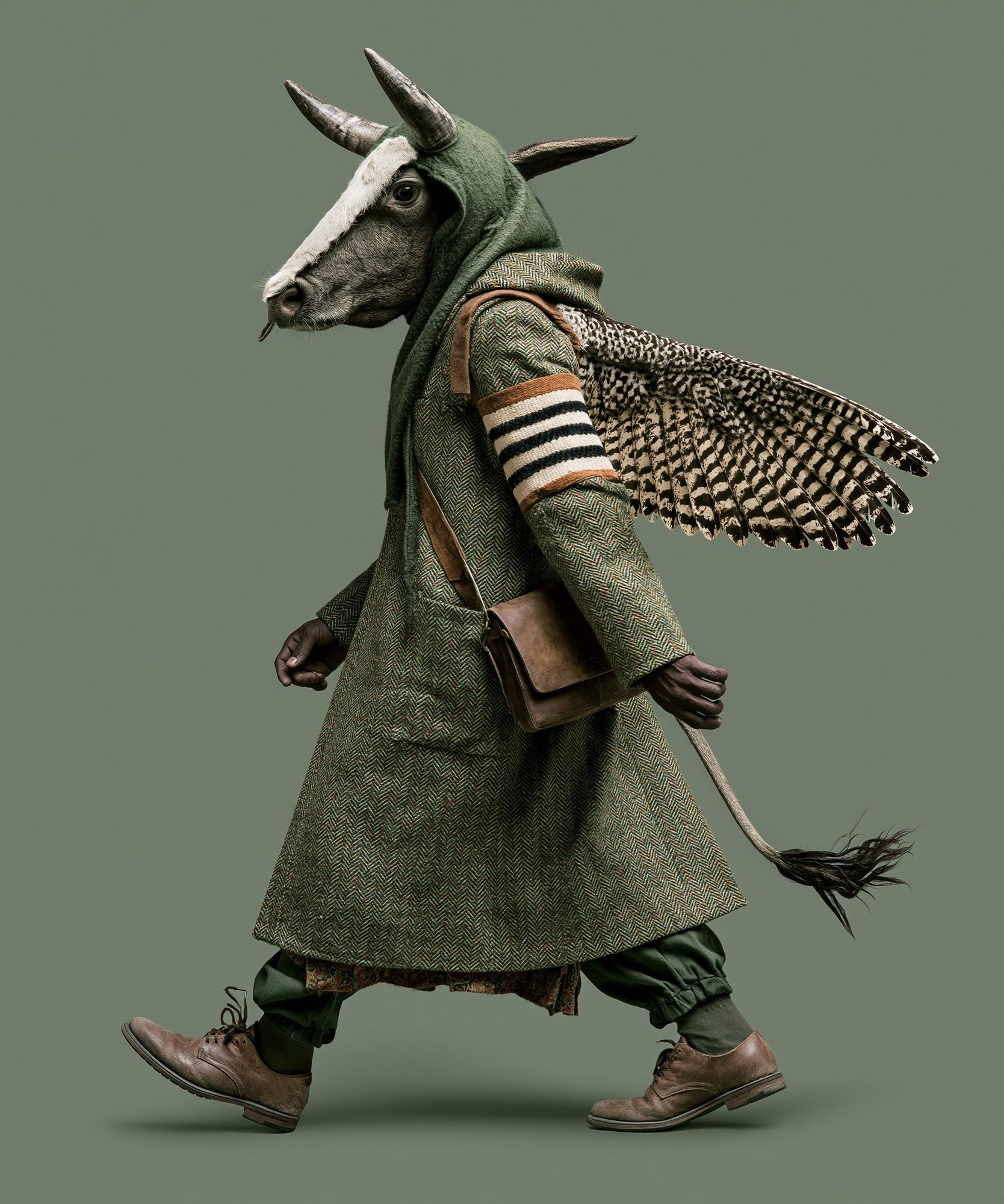 Goat in Costume Photography Poster. poster detail