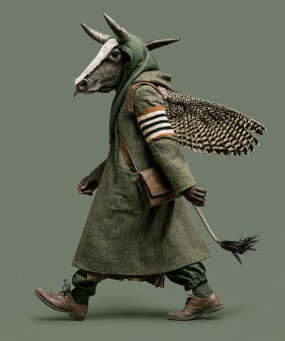 Goat in Costume Photography Poster.