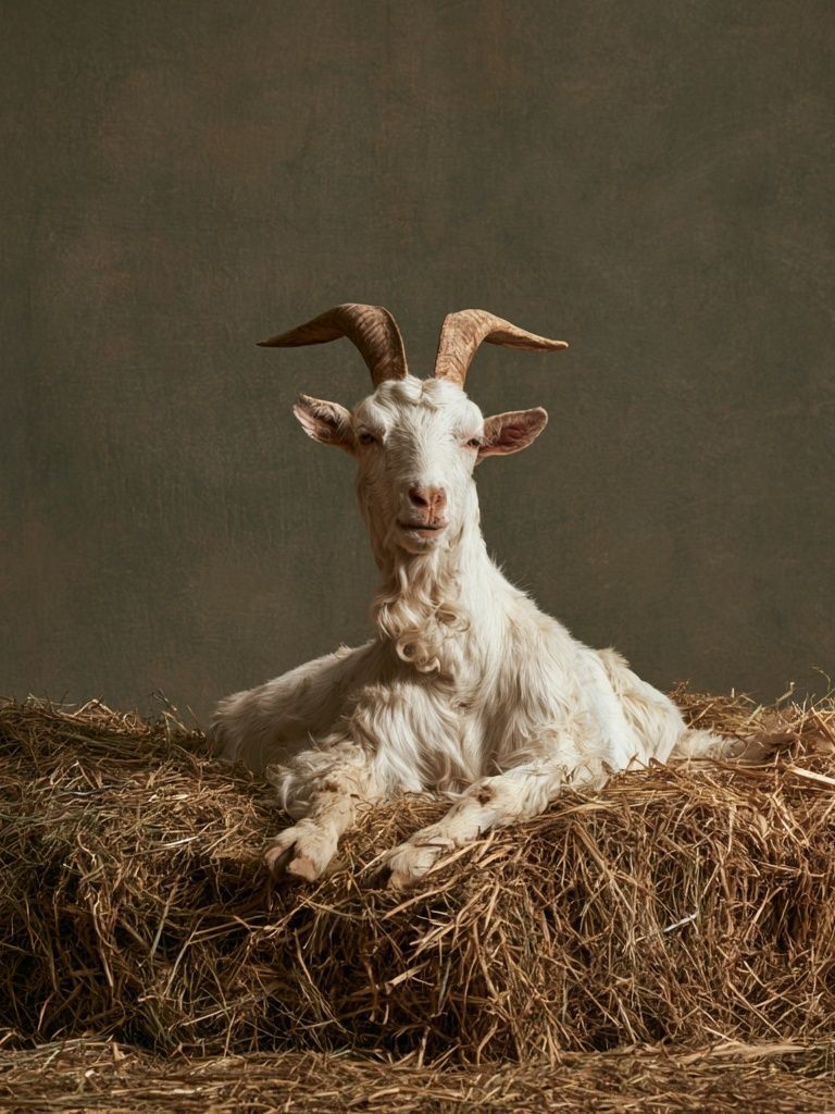 Goat Portrait Photography Poster. poster detail
