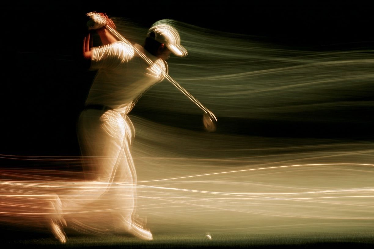 Golf Swing Motion Photography Poster. poster — photography art