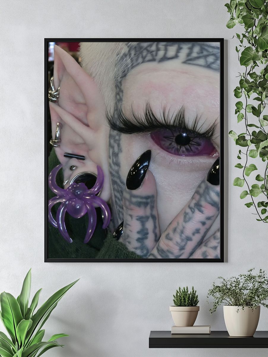 Gothic Eye Portrait Photography Poster. — room view 4