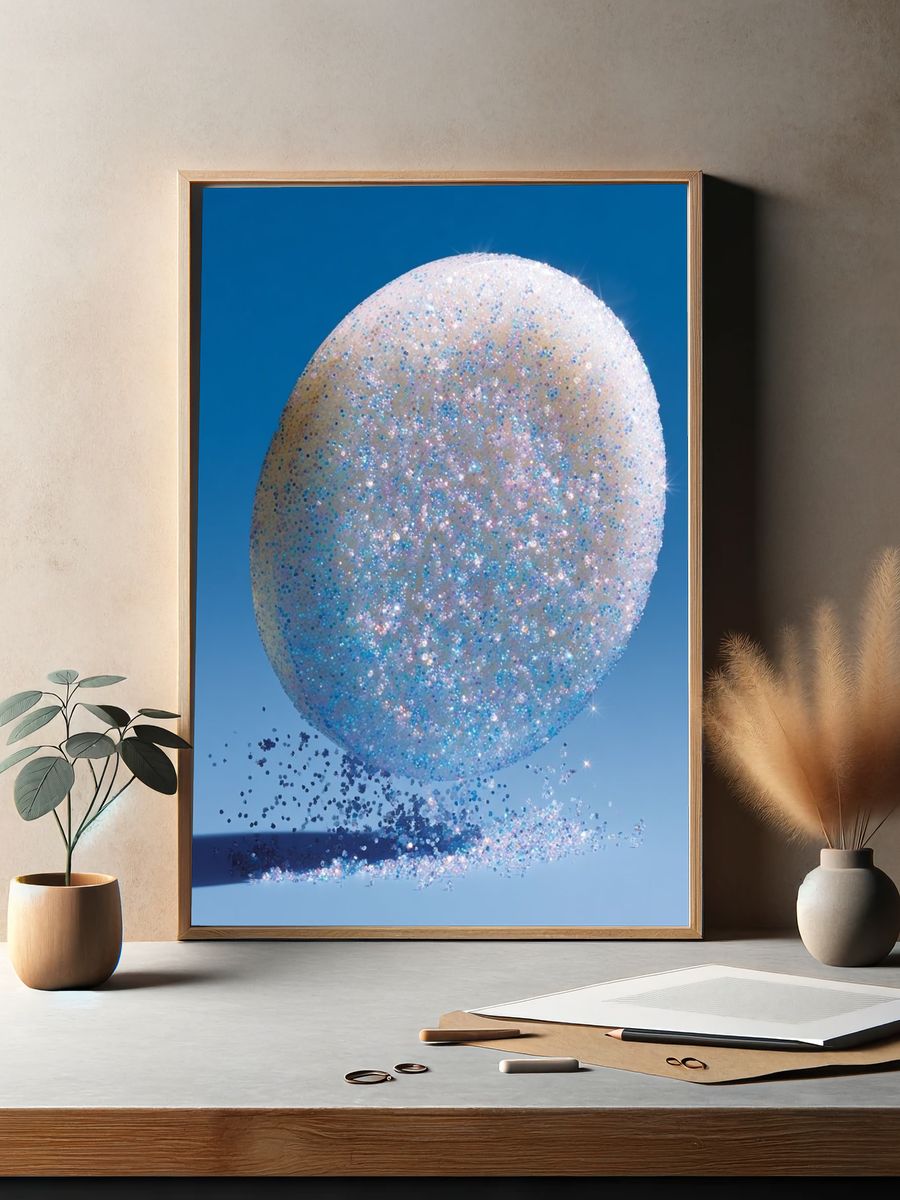 Glittering Orb — Photography Print. — room view 2