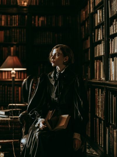 Gothic Library Portrait Poster.