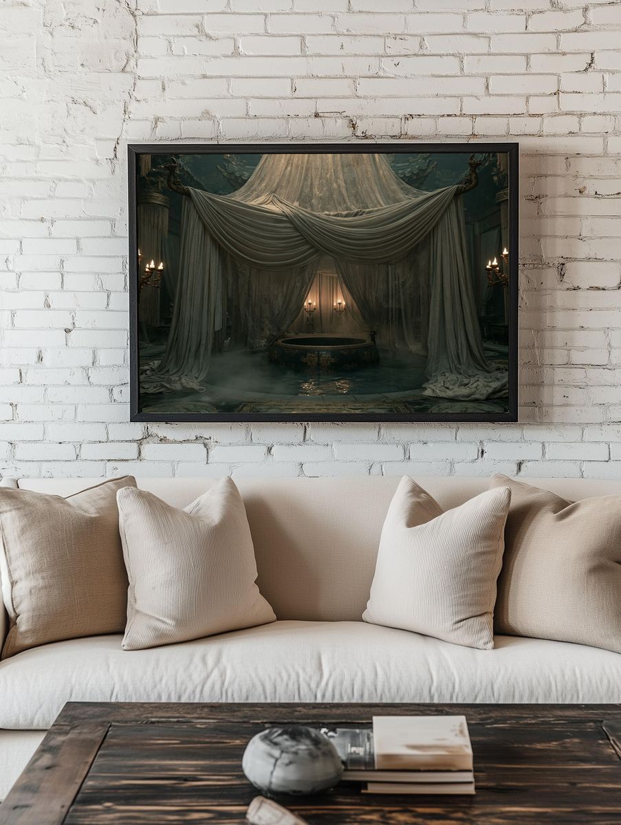 Gothic Ritual Chamber Print. — room view 1