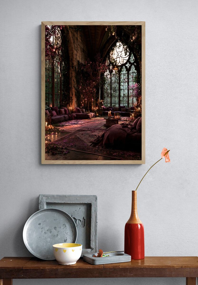 Enchanted Gothic Conservatory Poster. — room view 3