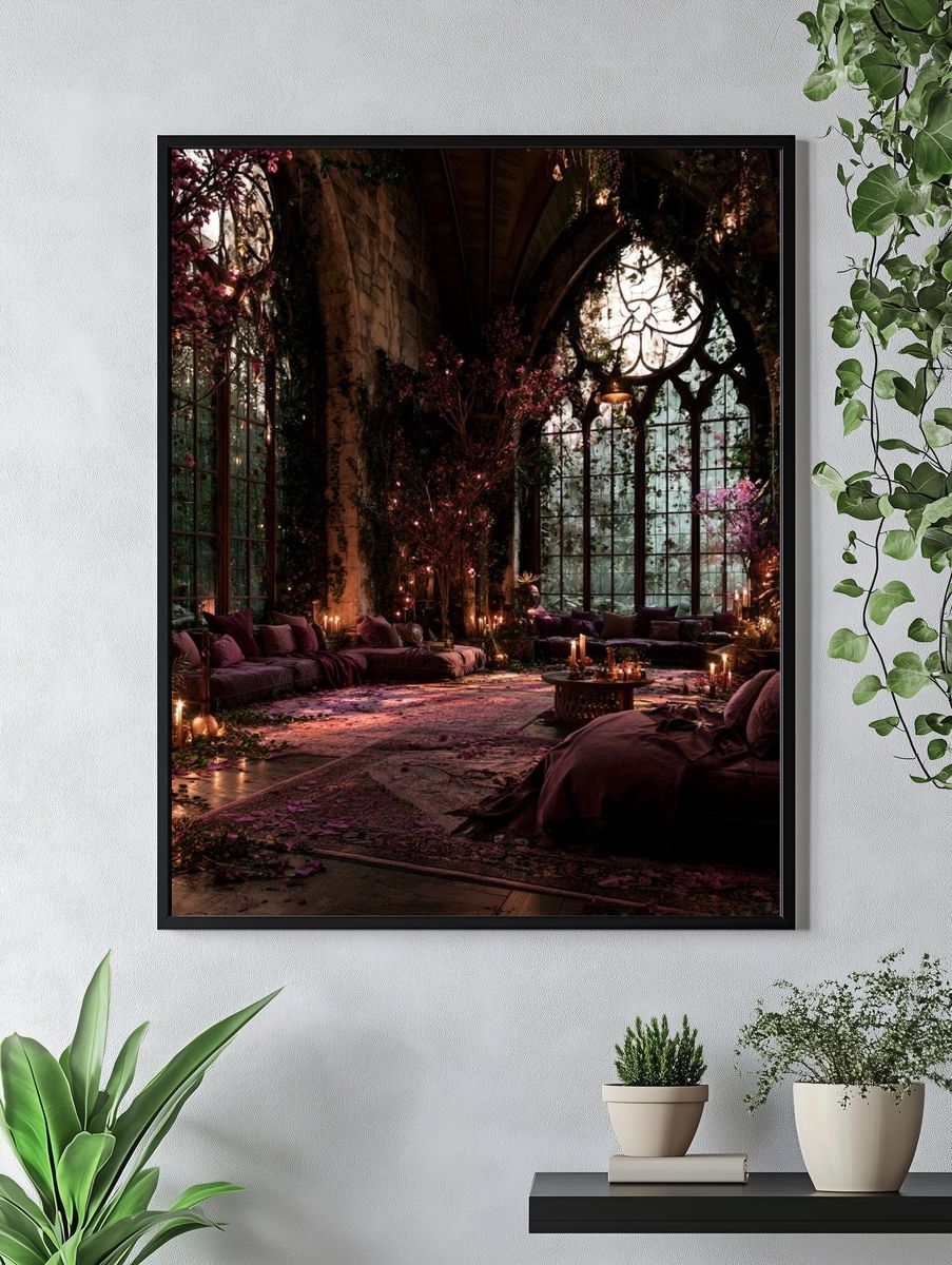 Enchanted Gothic Conservatory Poster. — room view 4