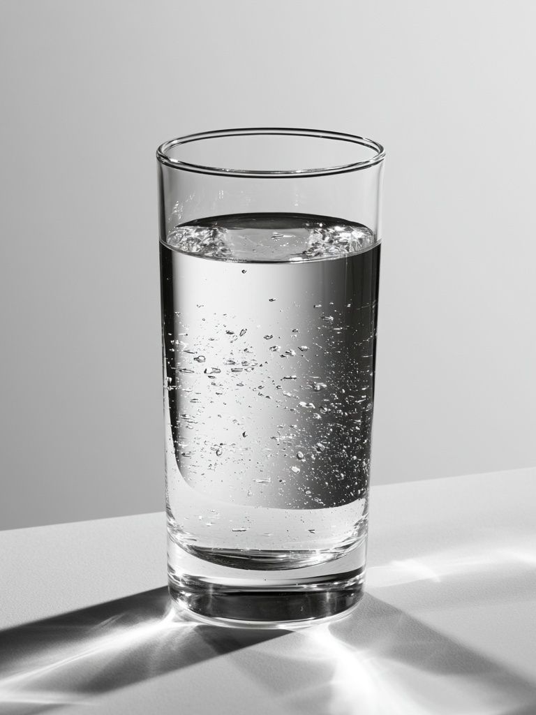 Glass of Water Photography Poster. poster detail