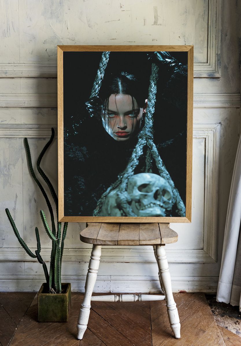 Gothic Portrait Photography Poster. room preview