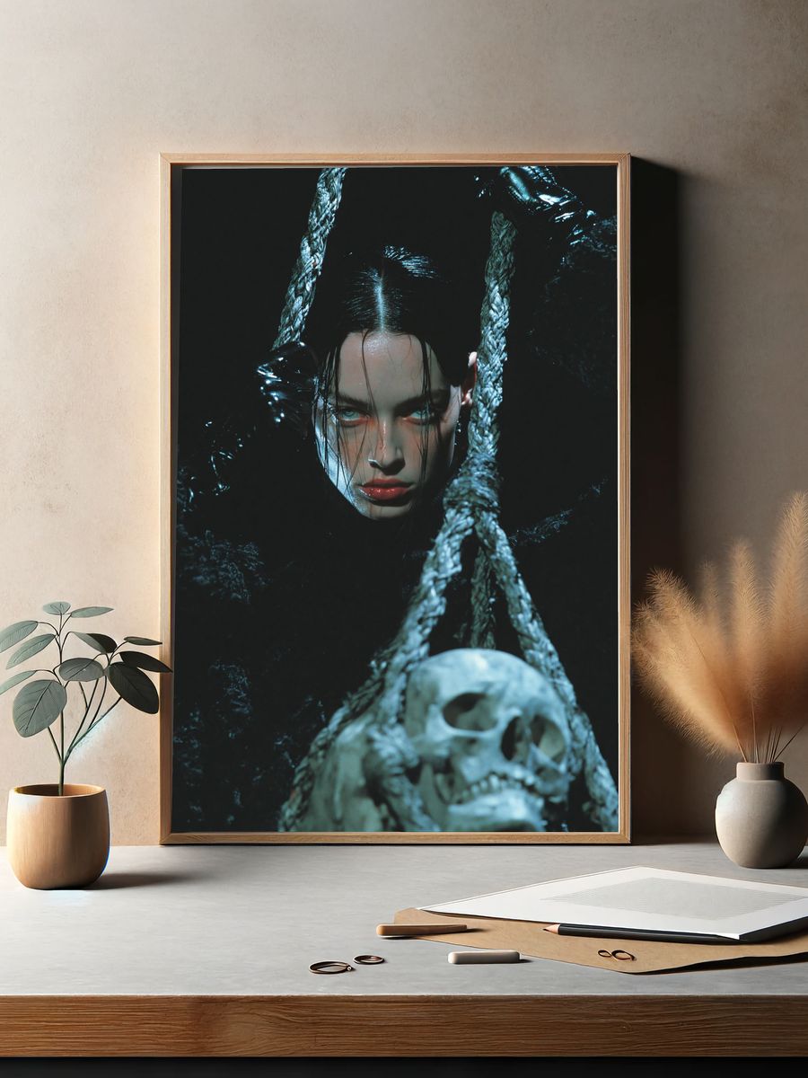 Gothic Portrait Photography Poster. — room view 2
