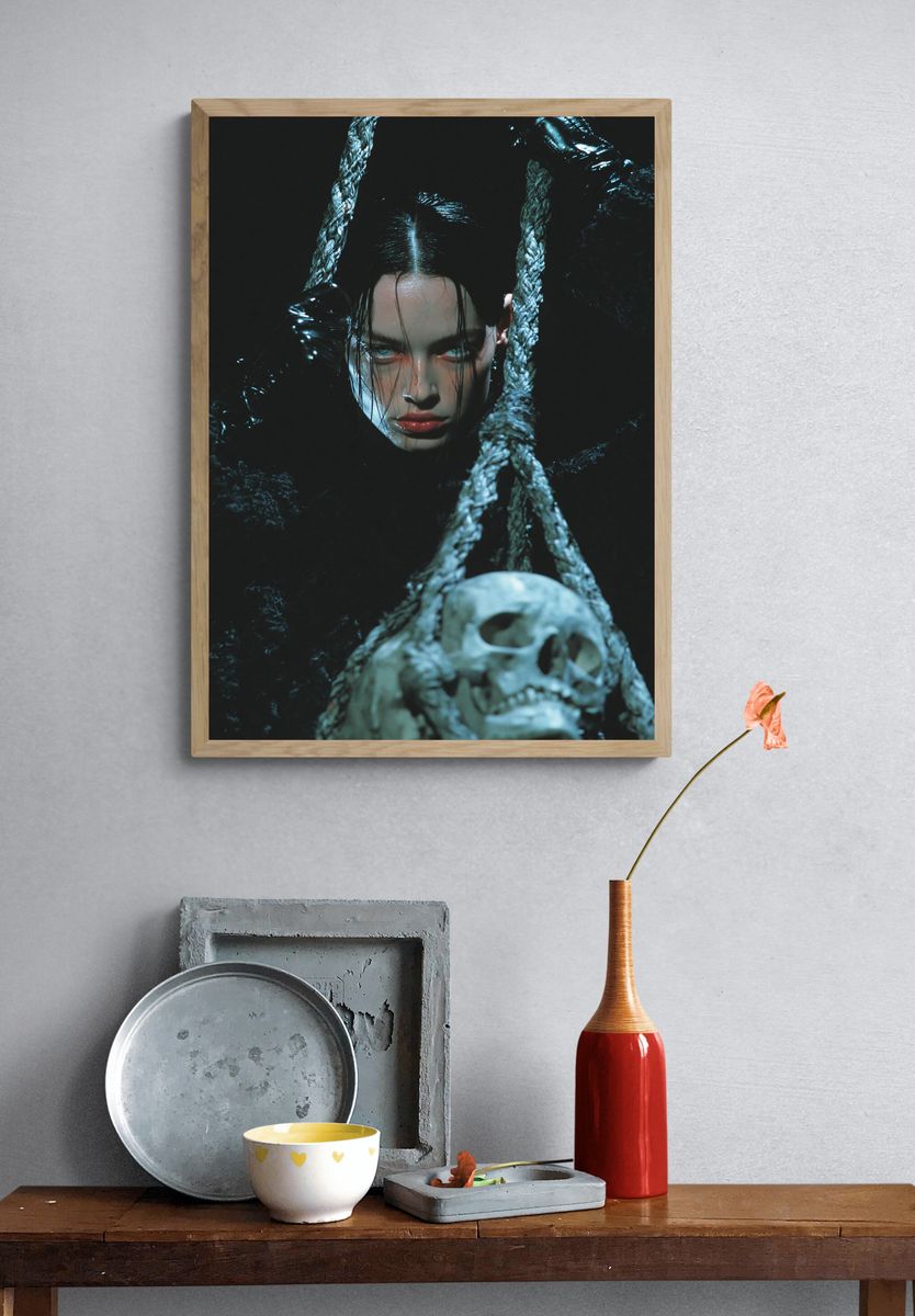 Gothic Portrait Photography Poster. — room view 3