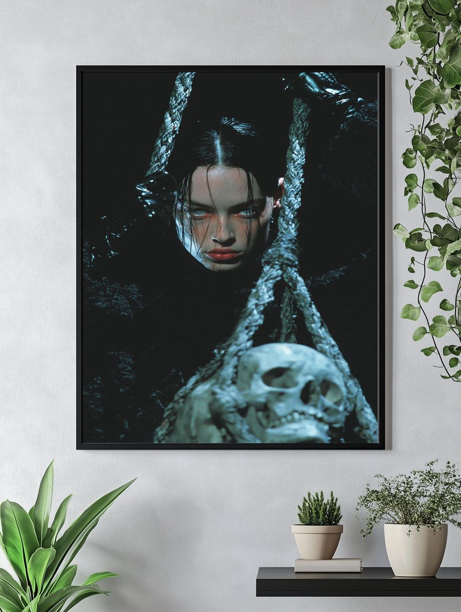 Gothic Portrait Photography Poster. — room view 4