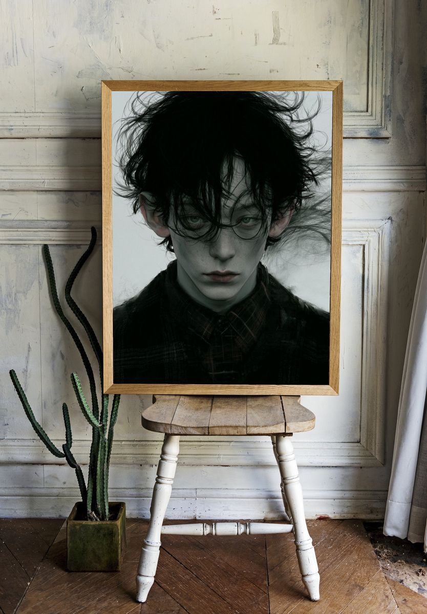 Gothic Portrait Photography Poster. room preview
