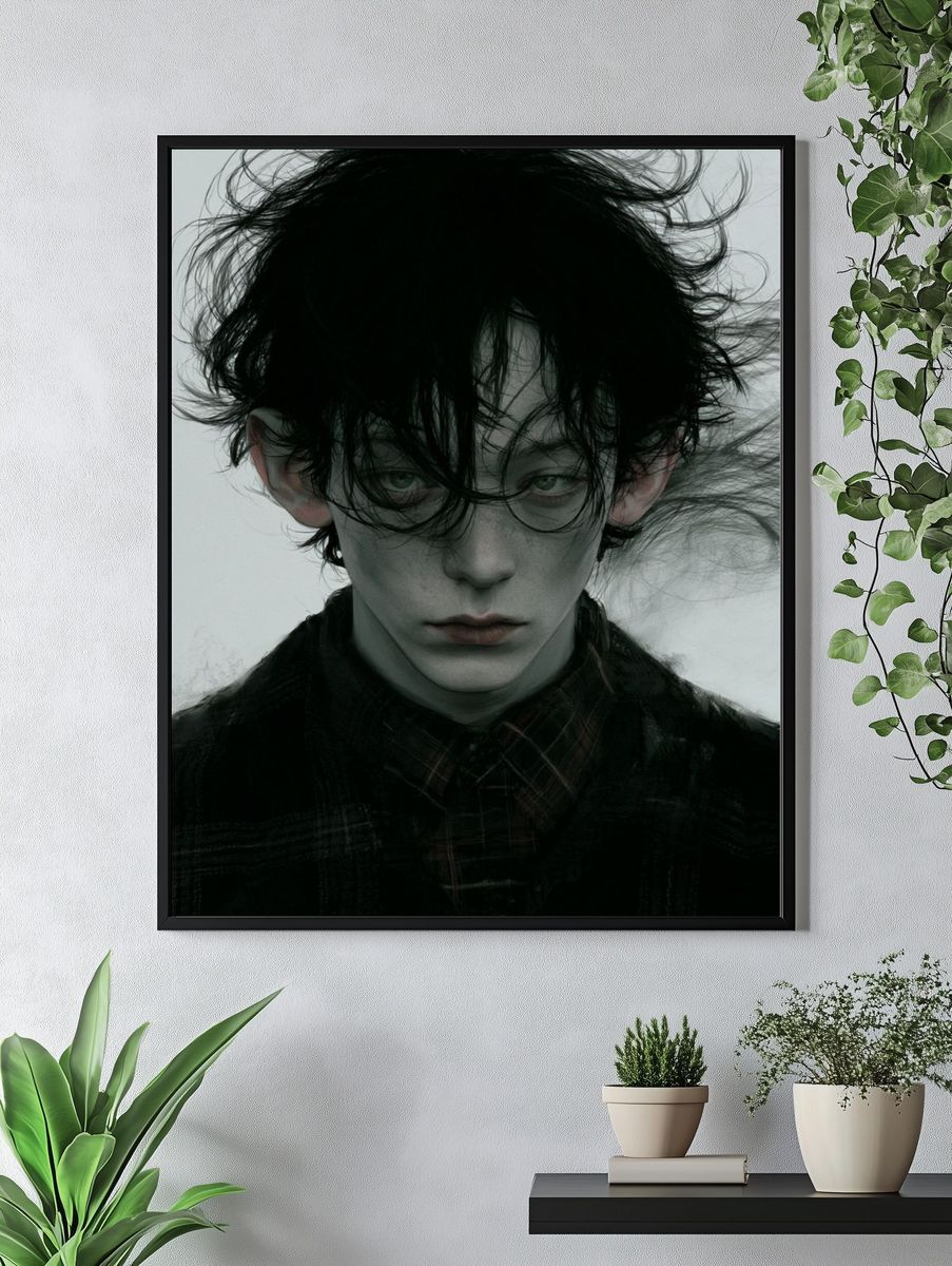 Gothic Portrait Photography Poster. — room view 4
