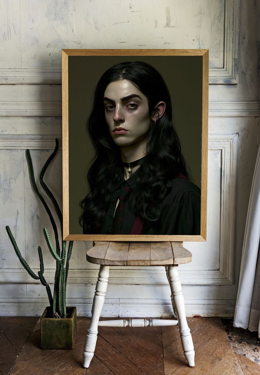 Gothic Portrait Photography Poster. room preview