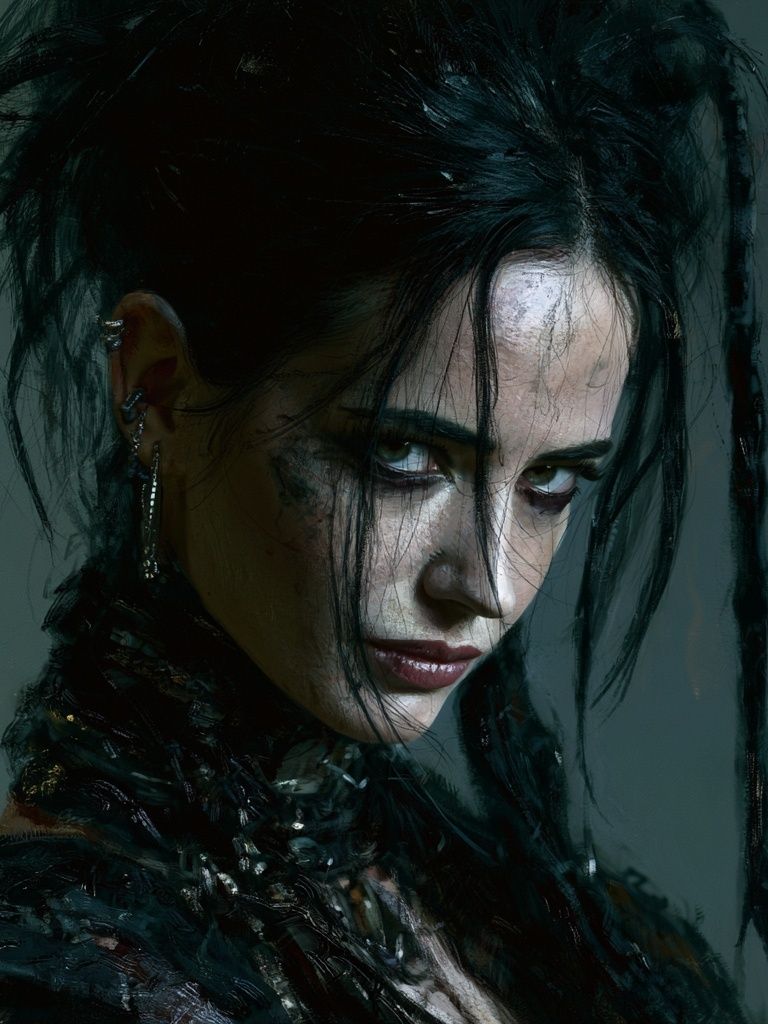 Gothic Portrait Photography Poster. poster detail