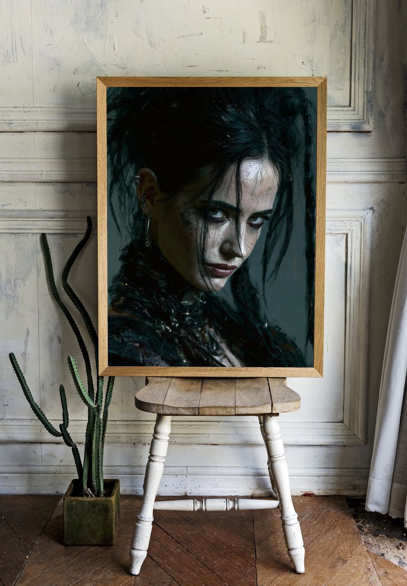 Gothic Portrait Photography Poster. room preview