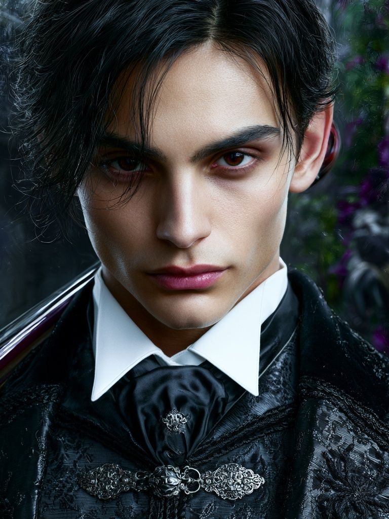 Gothic Portrait Photography Poster. poster detail