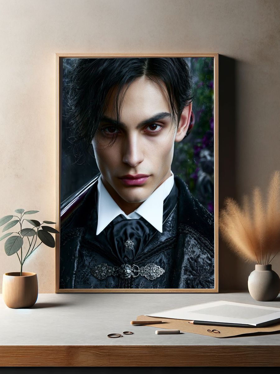 Gothic Portrait Photography Poster. — room view 2