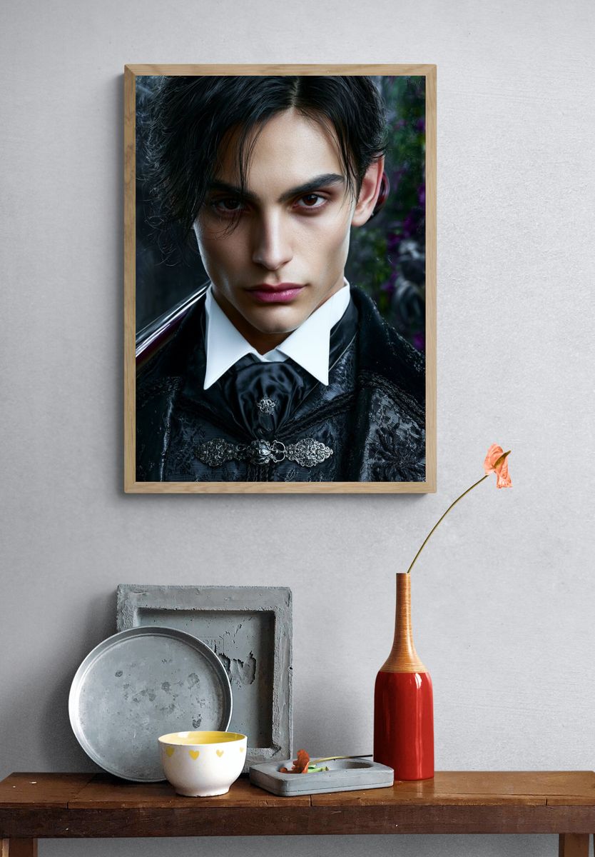 Gothic Portrait Photography Poster. — room view 3