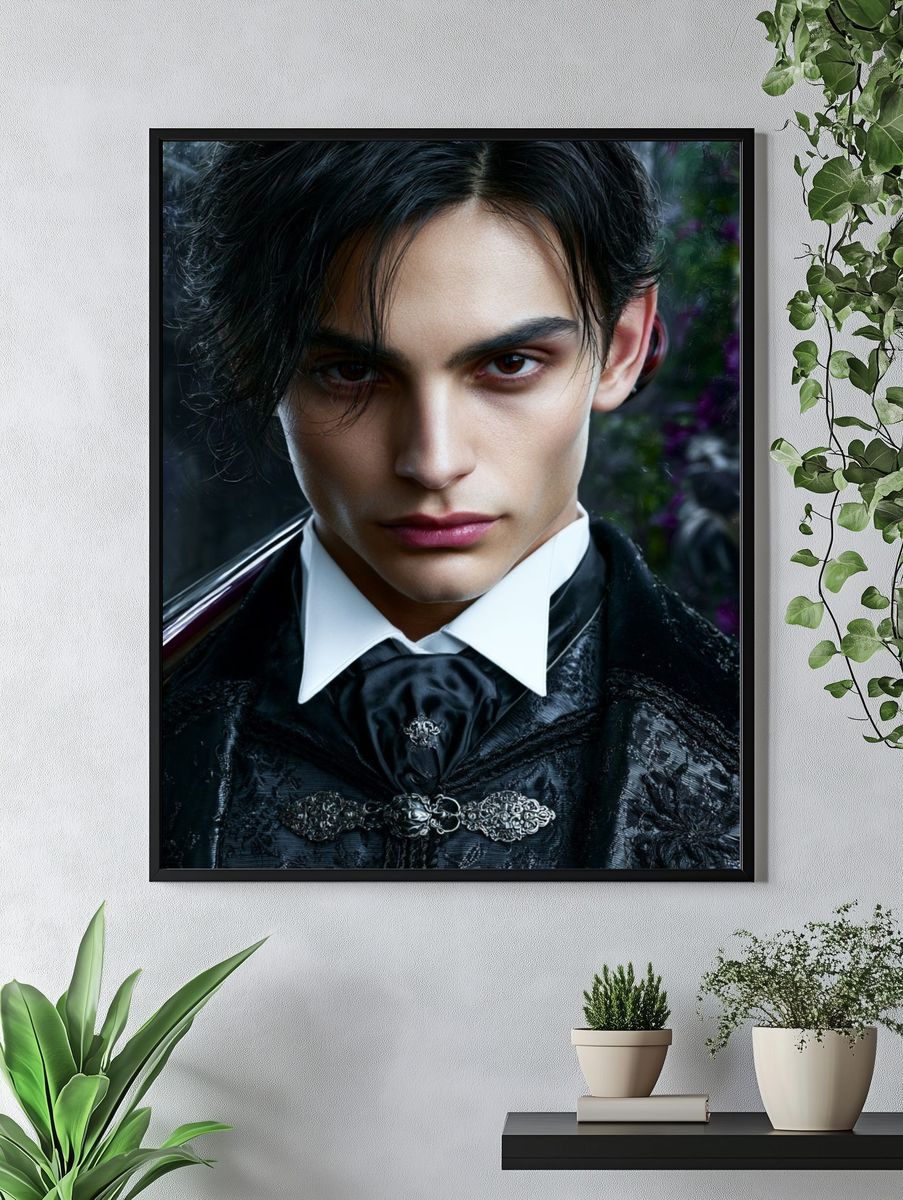 Gothic Portrait Photography Poster. — room view 4
