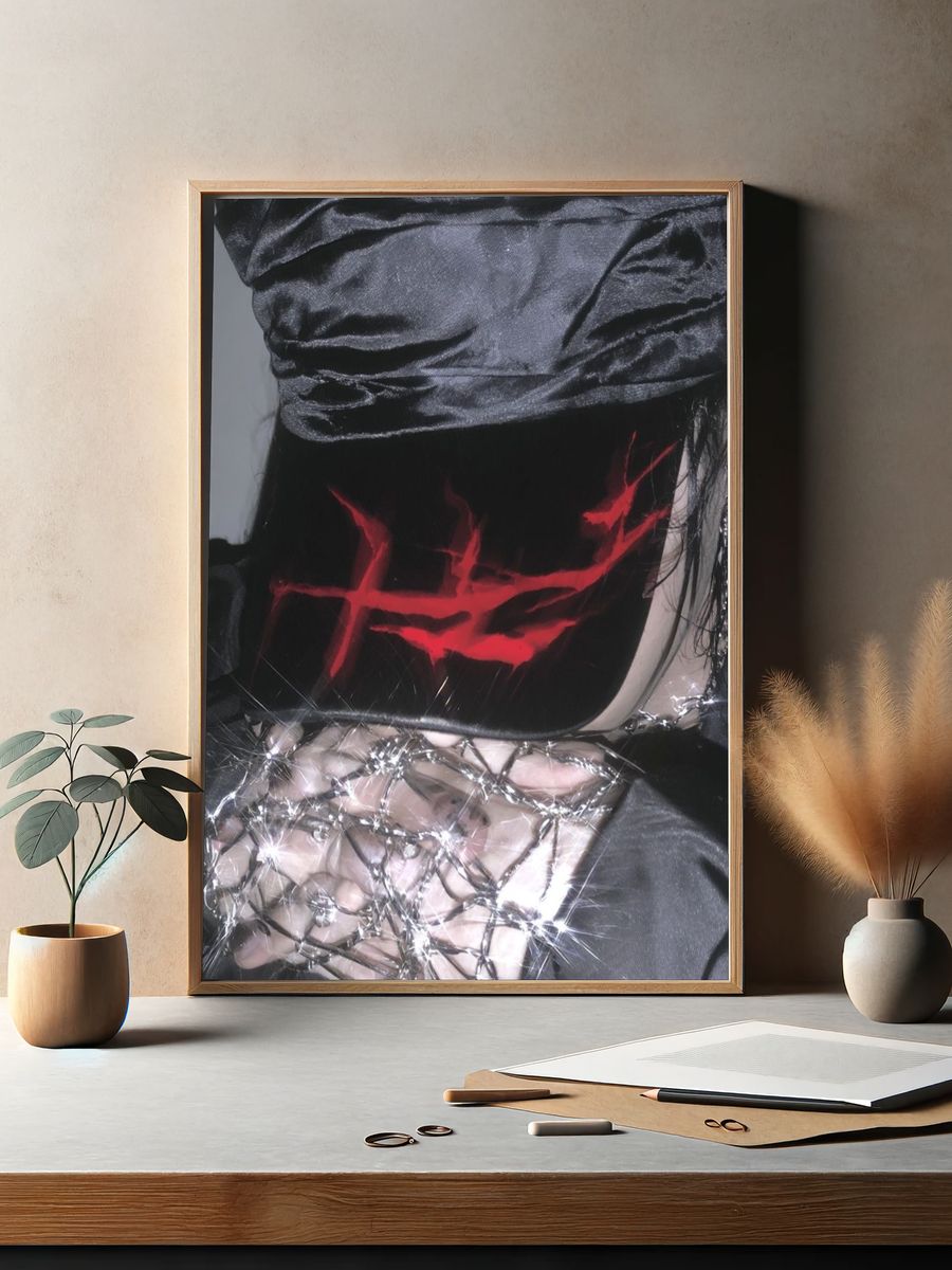 Gothic Portrait — Photography Print. — room view 2