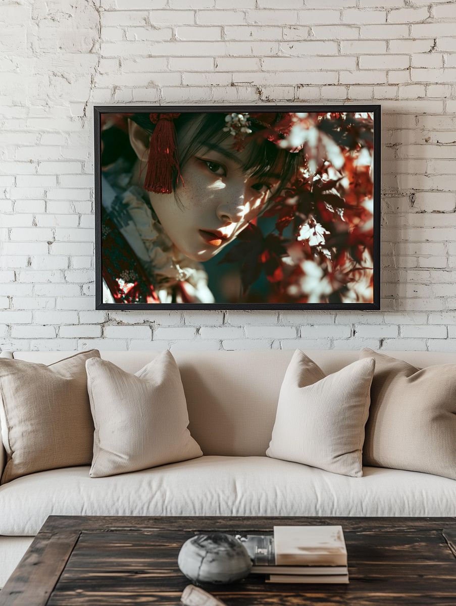 Geisha Portrait Photography Poster. room preview